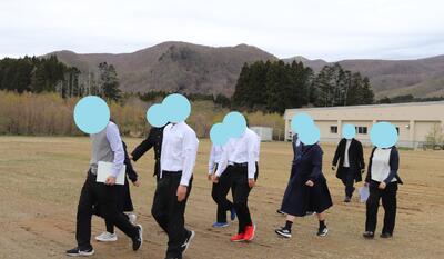 二次避難場所へ向かいます。